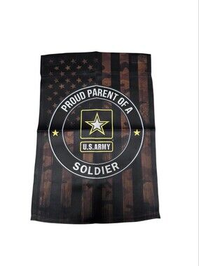 U.S. Army "Proud Parent Of A Solider" Garden Flag Double Sided NWT 13" X 18"